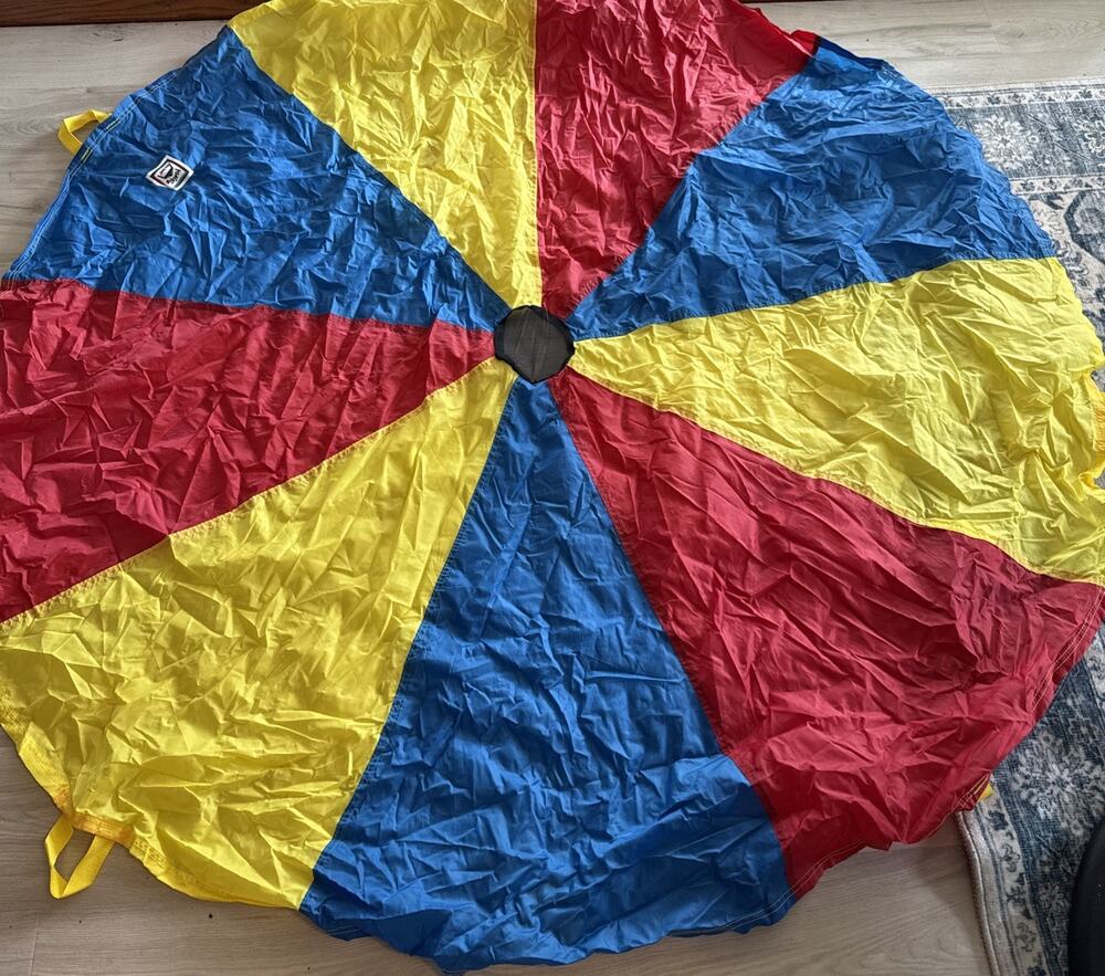 Pacific Play Tents Bright Colorful Nylon Parachute Preschool Fun GG